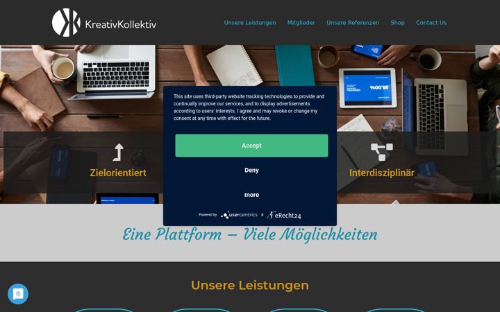 Screenshot of kreativ-kollekt.de
