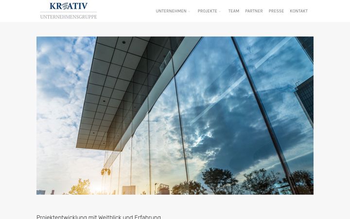 Screenshot of kreativ-unternehmensgruppe.de