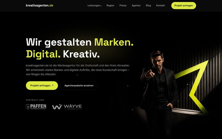 Screenshot of kreativagenten.de
