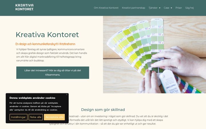 Screenshot of kreativakontoret.se