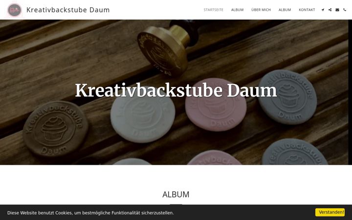Screenshot of kreativbackstube.at