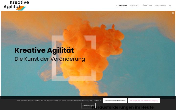 Screenshot of kreative-agilitaet.eu