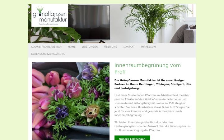 Screenshot of kreative-pflanzkonzepte.de