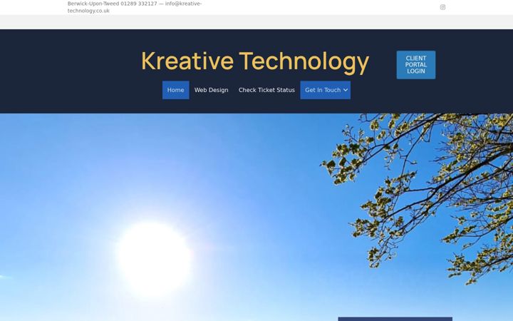 Screenshot of kreative-technology.co.uk