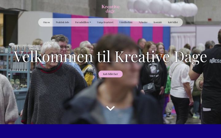 Screenshot of kreativedage.dk
