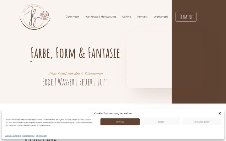Screenshot of kreativekeramik.at