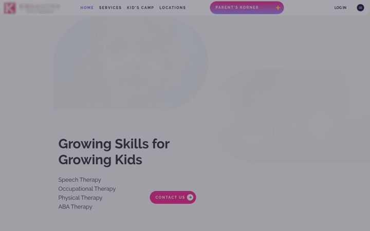 Screenshot of kreativekidstherapy.com