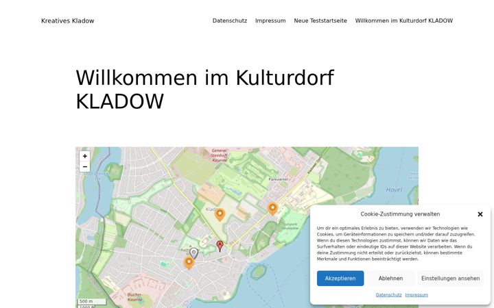 Screenshot of kreatives-kladow.de