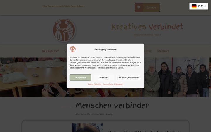 Screenshot of kreatives-verbindet.de