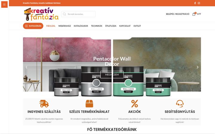 Screenshot of kreativfantazia.eu
