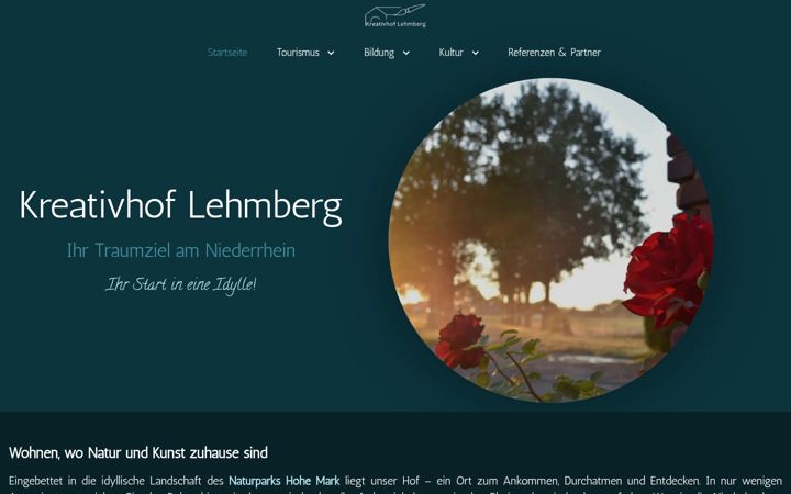 Screenshot of kreativhof-lehmberg.de
