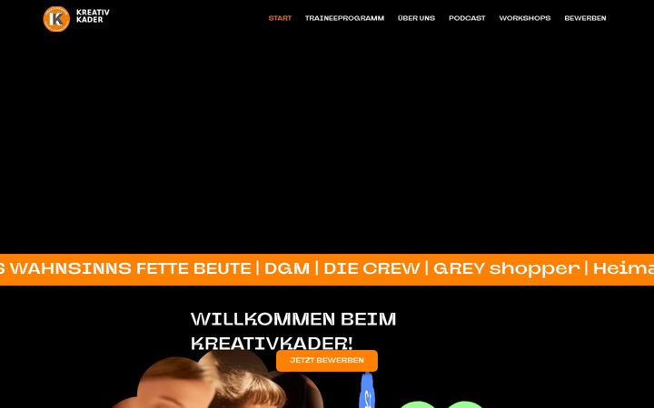 Screenshot of kreativkader.de