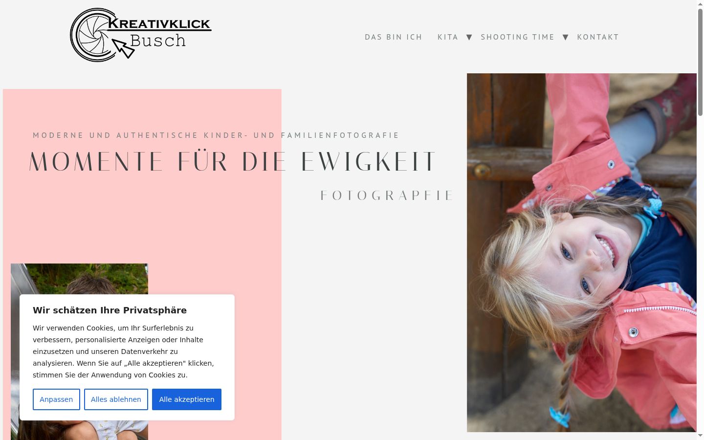Screenshot van de toestemmingsbanner zoals getoond vóór enige interactie