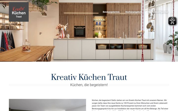 Screenshot of kreativkuechen-traut.de