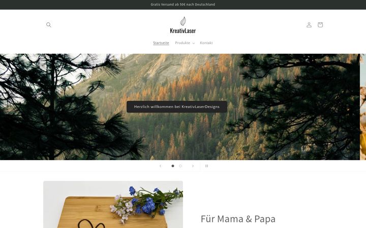 Screenshot of kreativlaser.com