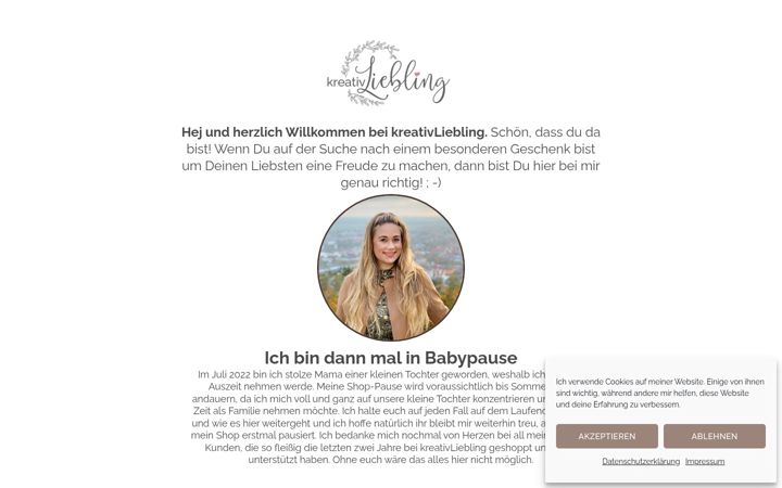 Screenshot of kreativliebling.de