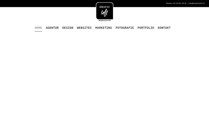 Screenshot of kreativloft.ch