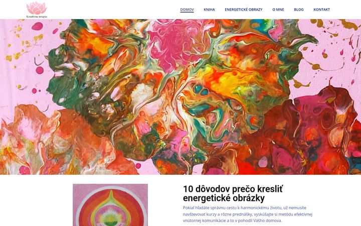 Screenshot of kreativnaterapia.sk