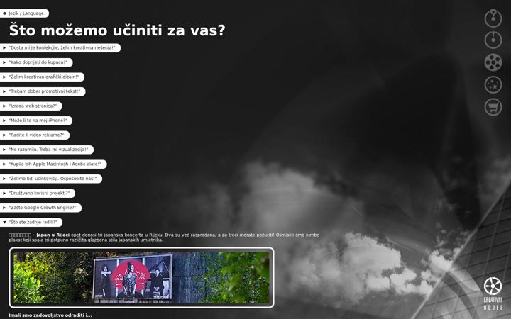 Screenshot of kreativni.hr