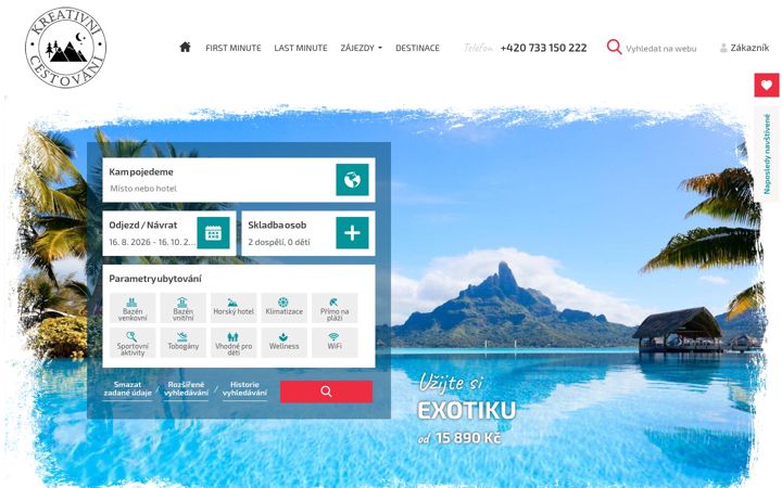 Screenshot of kreativnicestovani.cz