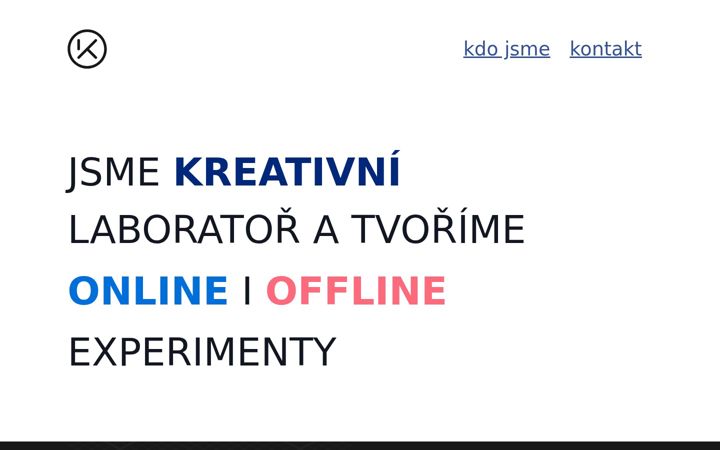 Screenshot of kreativnilaborator.cz