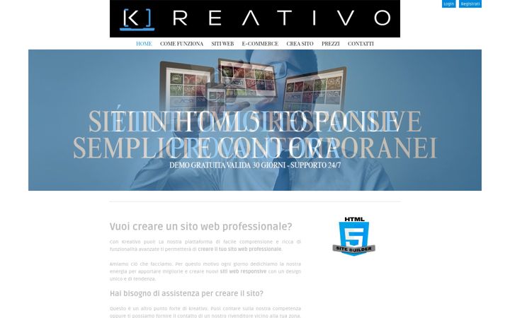 Screenshot of kreativo.com