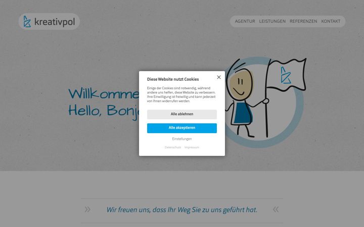 Screenshot of kreativpol.de