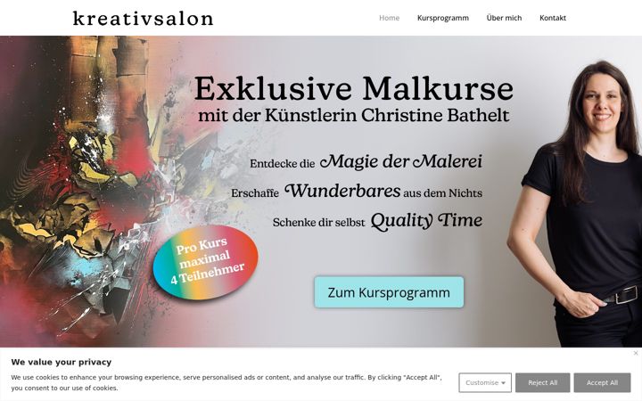 Screenshot of kreativsalon.com