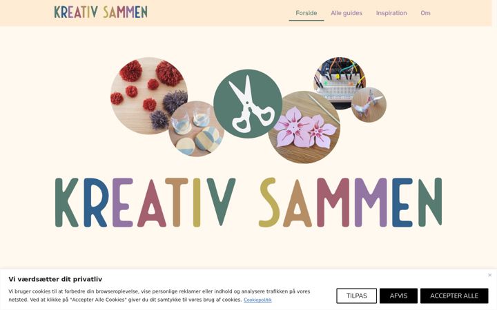 Screenshot of kreativsammen.dk