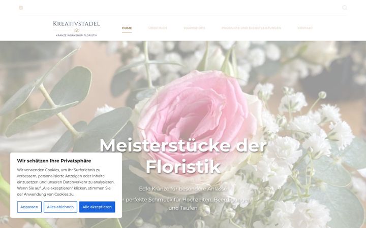 Screenshot of kreativstadel.com
