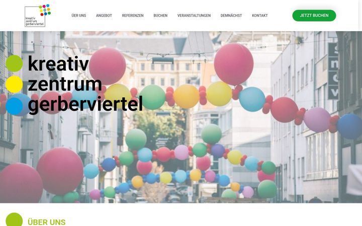 Captură de ecran a kreativzentrum-gerberviertel.de