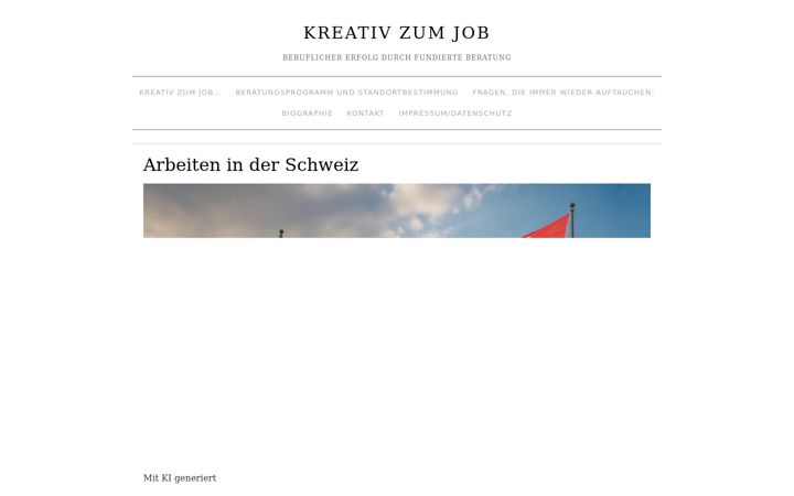 Screenshot of kreativzumjob.de