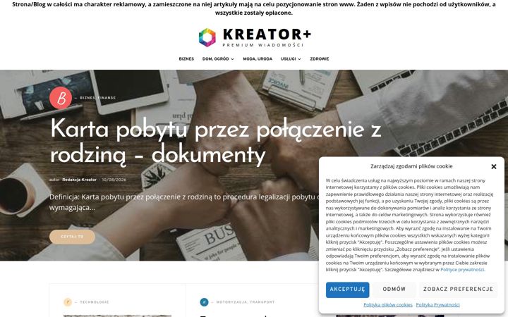 Screenshot of kreator-premium.pl