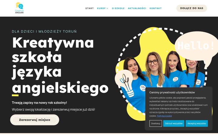 Screenshot of kreatywnyangielski.com