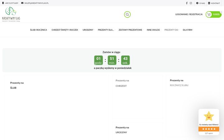 Screenshot of kreatywnylas.pl