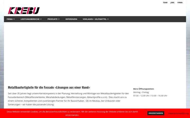 Screenshot of krebu.ch