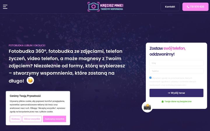 Skærmbillede af kreciszmnie.com