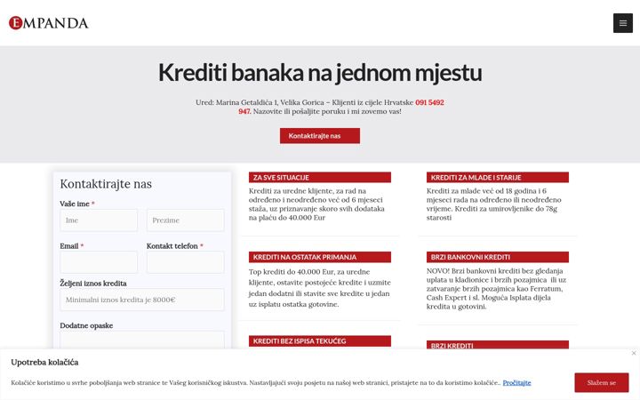 Skærmbillede af kredit-banke.com