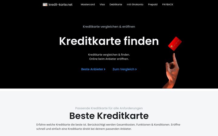 Screenshot of kredit-karte.net