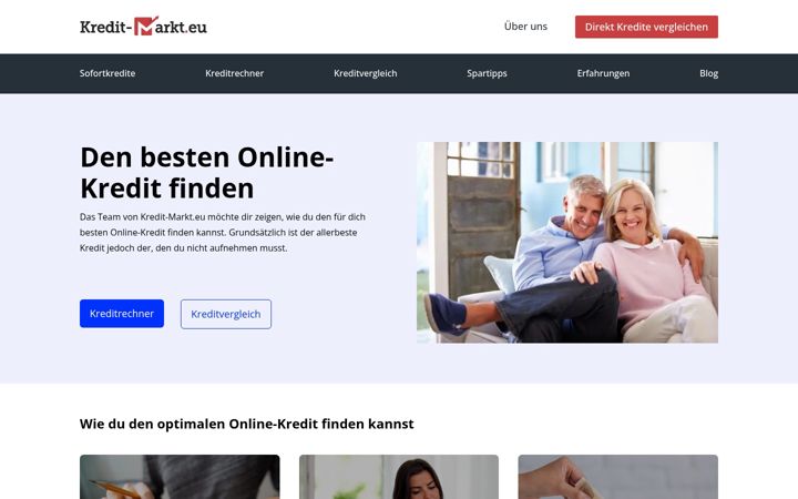 Screenshot of kredit-markt.eu