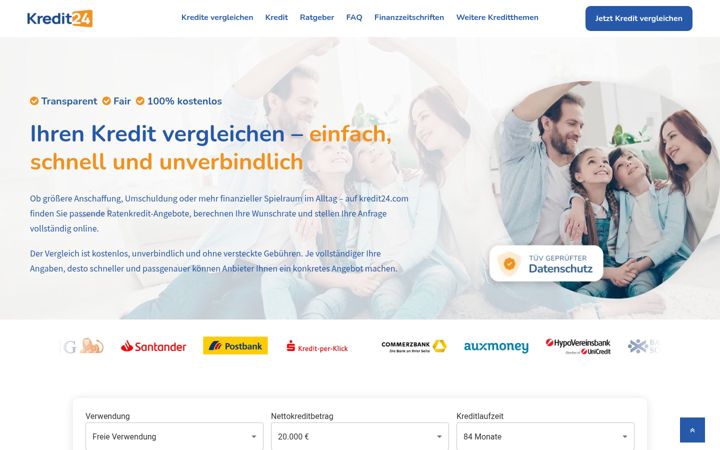 Screenshot of kredit24.com