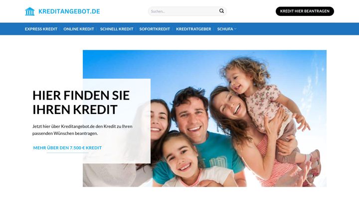 Screenshot of kreditangebot.de