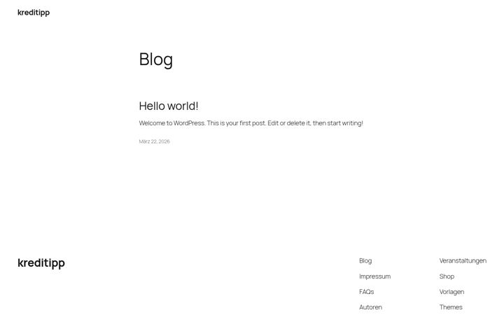 Screenshot of kreditipp.de