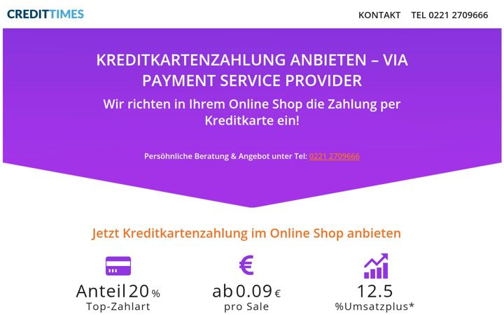Screenshot of kreditkartenzahlung-anbieten.de