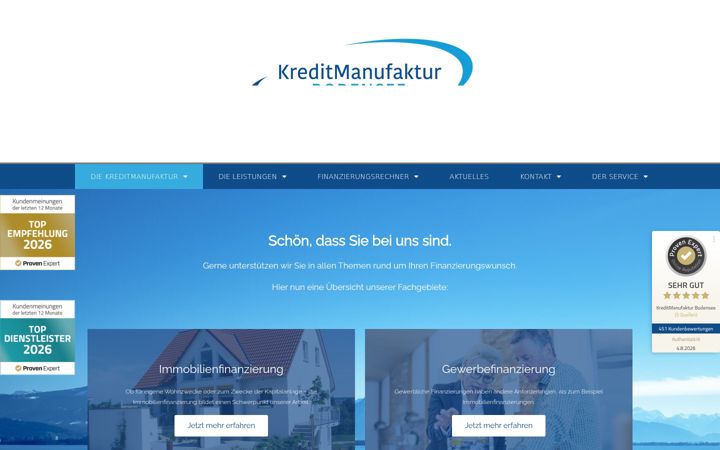 Screenshot of kreditmanufaktur-bodensee.de