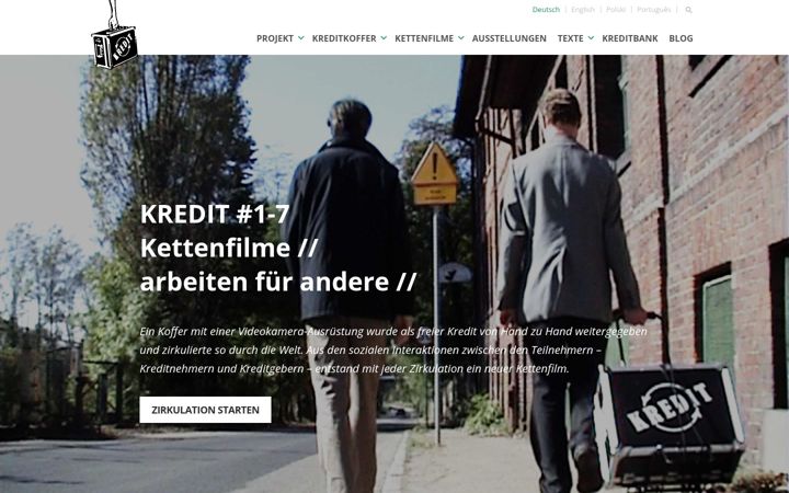 Screenshot of kreditprojekt.org