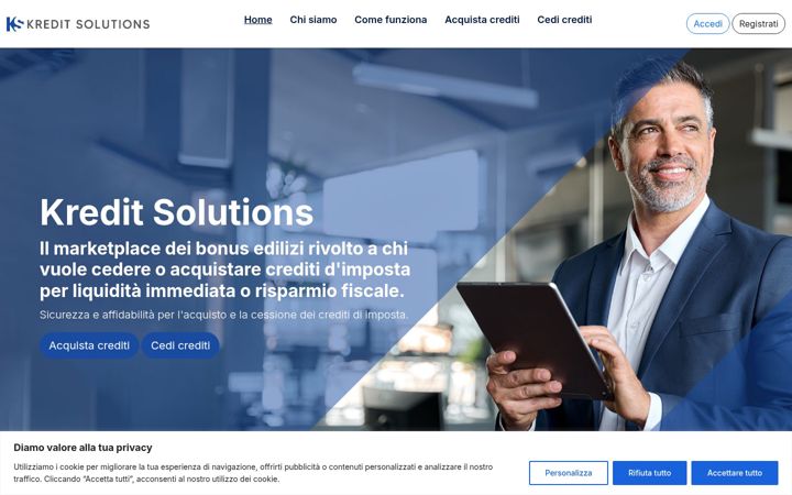 Screenshot of kreditsolutions.it