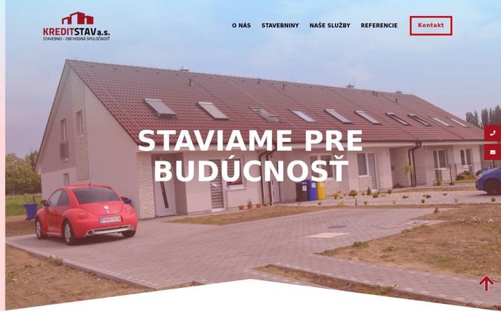 Screenshot of kreditstav.sk
