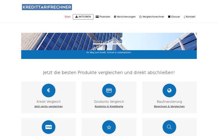 Screenshot of kredittarifrechner.de