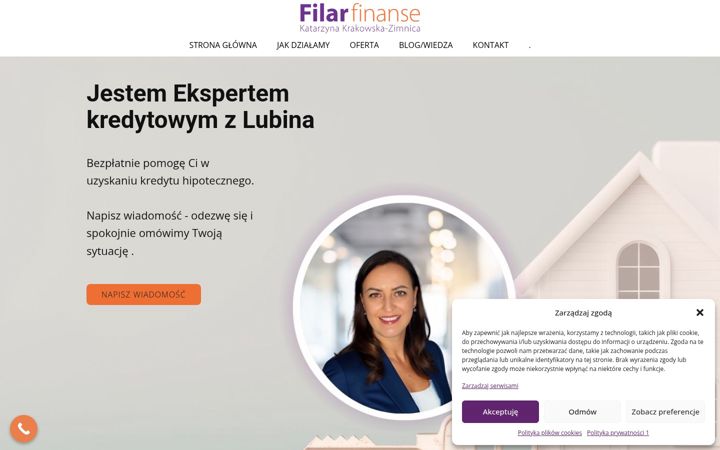 Skærmbillede af kredytylubin.com